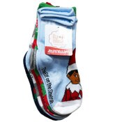 Wholesale - 5pk ELF ON THE SHELF SNOW DAYS CREW SOCKS SIZE 4-6, UPC: 193159224646